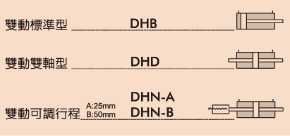 DH鋁合金空油作動缸