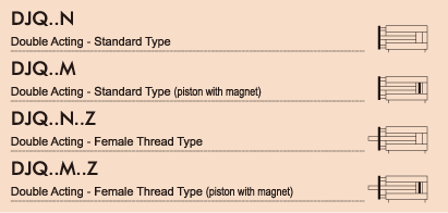 DJQ Compact Pneumatic Guide Cylinders